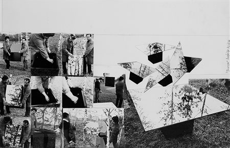 FABRIZIO GARGHETTI (1939) Blocco, 1970 Collage fotografico 42 x 64,3 cm...