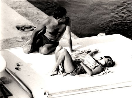 MARCELLO GEPPETTI Liz Taylor e Richard Burton, Ischia 163 Quattro stampe anni...