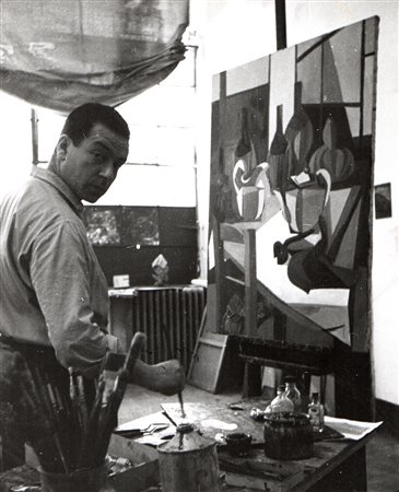 PASQUALE DE ANTONIS Renato Guttuso ritratto, 1946 circa Stampa a bromuro...