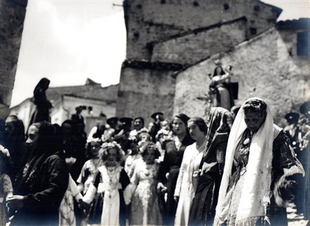 PASQUALE DE ANTONIS Rapino Abruzzo festa delle Verginelle, 1935 Stampa al...