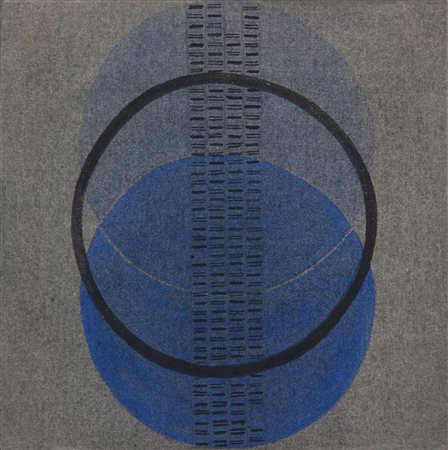 BICE LAZZARI Colonna Sonora, 1967 Tempera su tela, 25 x 25 cm Firma, luogo e...