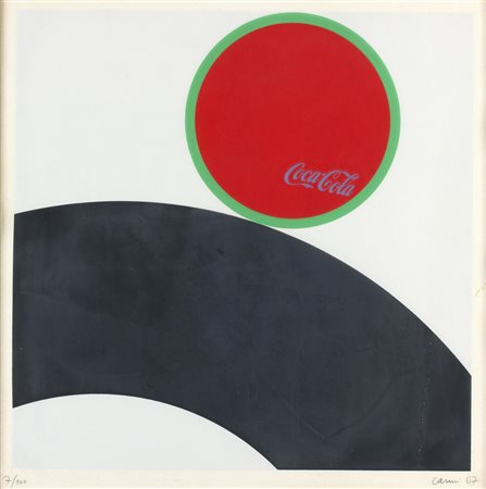 EUGENIO CARMI Coca cola, 1967 Serigrafia, es. 7\100, 35,7 x 36 cm lastra; 39...