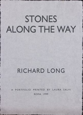 RICHARD LONG Stones Along The Way - Portfolio, 1999 Dodici stampe...