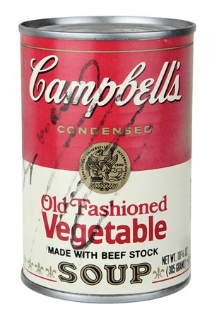 ANDY WARHOL Campbell's Soup - Old Fashioned Vegetable, 1970 ca. 10 x 6,5 X...