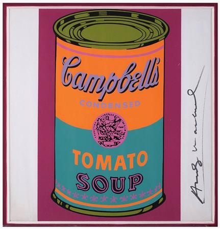 ANDY WARHOL Campbell’s Soup Can - Tomato, 1968 Serigrafia a colori su carta,...