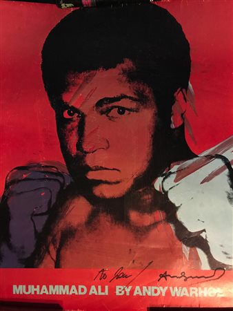 ANDY WARHOL Muhammad Ali By Andy Warhol, 1978 Offset a colori su carta, 76,5...