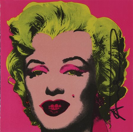 ANDY WARHOL Marilyn Monroe - Invitation Card, 1981 Serigrafia a colori su...