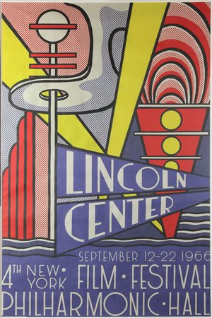ROY LICHTENSTEIN Lincoln Center, 1966 Offset, 114,3 x 75,3 cm Una di 500...