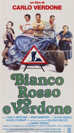 DUE LOCANDINE FILM DI CARLO VERDONE 'Bianco, rosso e verdone' del 1981 e 'Un...