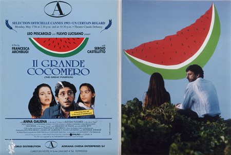 IL GRANDE COCOMERO Cinque bozzetti per le locandine del film del 1993 diretto...