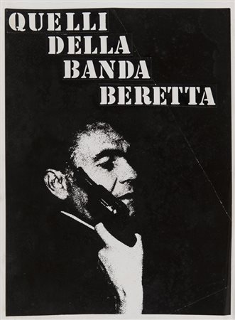 QUELLI DELLA BANDA BERETTA Bozzetto della locandina del film del 1972 diretto...