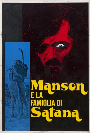 MANSON E LA FAMIGLIA DI SATANA Bozzetto per il manifesto del film...