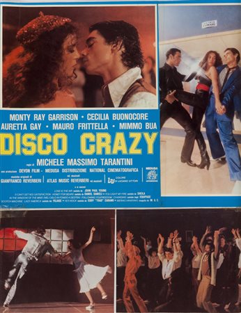 DISCO CRAZY - BRILLANTINA ROCK Bozzetto della locandina del film del 1979...