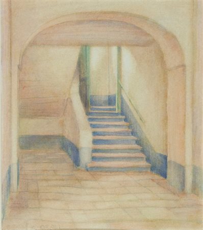 Argio Orell Trieste 1884-1942 "Bozzetto per ingresso di villa" cm. 20x17 -...