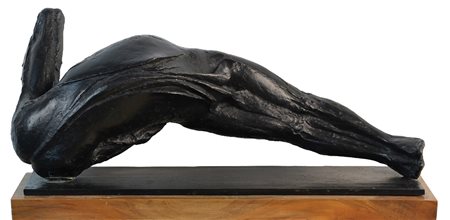 Novello Finotti (Verona 1939) Mantide 1987 Scultura in bronzo dim. 23X46X13,5...