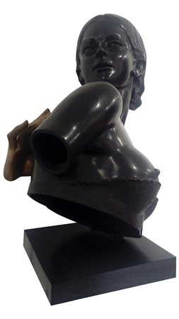 Alba Gonzales (Roma 1939) La Sorpresa 2013 Scultura in bronzo dim. 63X36X36...