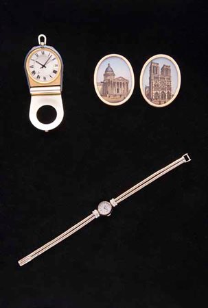 Orologio da polso per donna in oro rosa Jaeger Le Coultre con bracciale a...