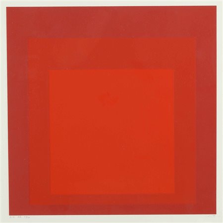 Josef Albers (1888-1976), Homage to the Square, 1970, serigrafia a colori, cm...