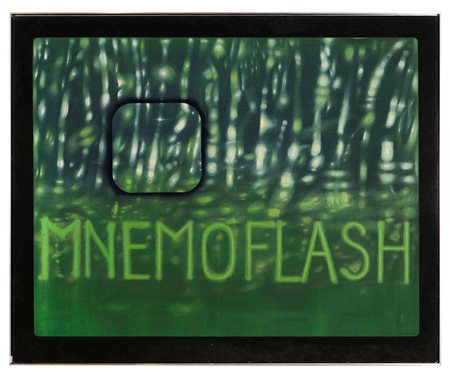 Guido Biasi (1933-1983), Mnemoflash, 1973, olio su tela, cm 132x160 firmato...