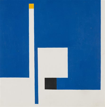 Bruno Munari (Milano 1907 - 1998)"Negativo-positivo" 1950olio su tavolacm...