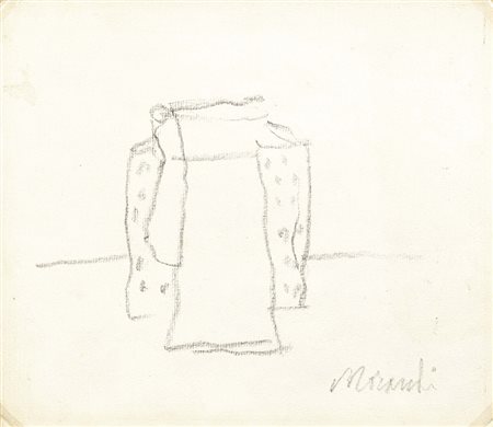 Giorgio Morandi Bologna 1890 - 1964 Natura morta, 1962 Matita su carta, cm....