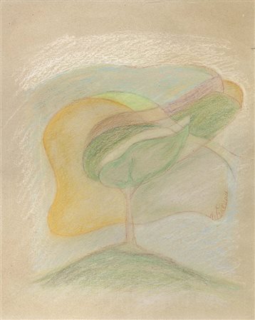 Cesare Andreoni Milano 1903 - 1961 Grande albero, anni Cinquanta Pastello su...