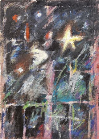 Giosetta Fioroni Roma 1933 Piccolo notturno, 1985 Olio su tela, cm. 70x50,5...