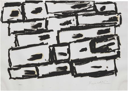 Jannis Kounellis Atene 1936 - Roma 2017 Senza titolo, 1996 Pastello e olio su...