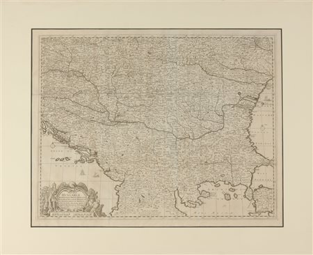 ARTISTA DEL XVIII SECOLO Ungheria, cartografia. Incisione su rame. Cm 49,00 x...