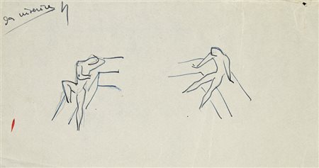 Gio Ponti (Milano 1891 - Milano 1979) Lotto composto da due schizzi,...