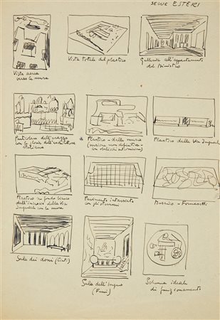 Gio Ponti (Milano 1891 - Milano 1979) "Ministero Esteri" Menabò composto da...