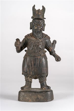 Arte Cinese Figura in bronzo raffigurante un personaggio taoista Cina,...