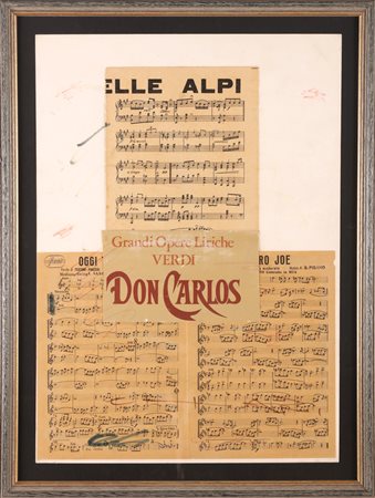 CHIARI GIUSEPPE (1926 - 2007) Don Carlos. Tecnica mista e collage su...