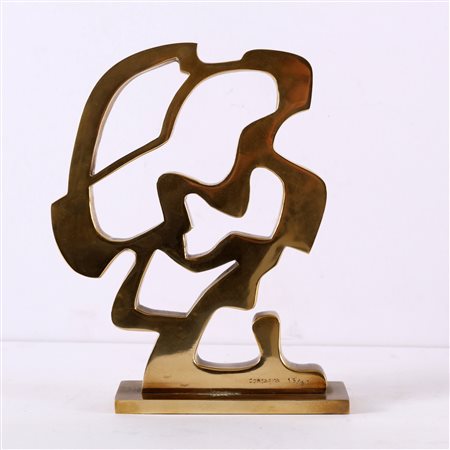 CONSAGRA PIETRO (1920 - 2005) Senza titolo. Ottone. Cm 16,00 x 22,00 x 5,00....