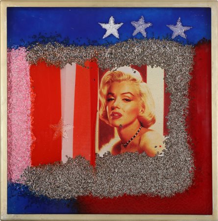 RONDA OMAR (n. 1947) Marilyn frozen. 2005. Plastic. Cm 50,00 x 50,00. Al...