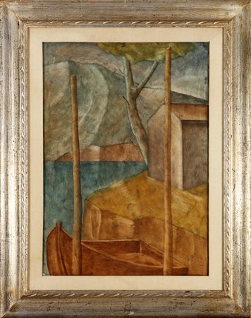 SCUFFI MARCELLO (n. 1948) Paesaggio. Olio su tela . Cm 50,00 x 70,00. Firma...