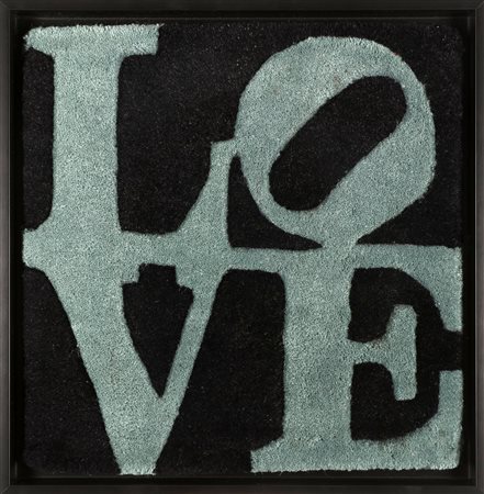 INDIANA ROBERT (n. 1928) Love. Tappeto. Cm 38,00 x 38,00. N.289. Edizione...