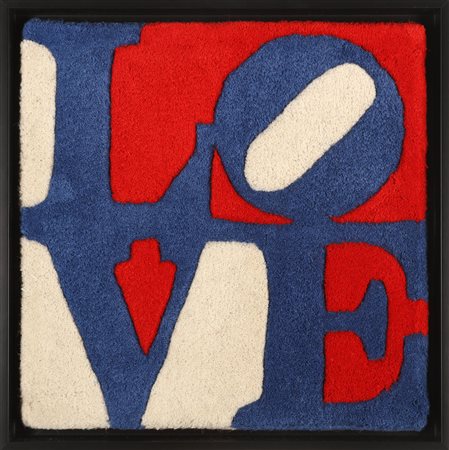 INDIANA ROBERT (n. 1928) Love. Tappeto. Cm 38,00 x 38,00. N.222. Edizione...