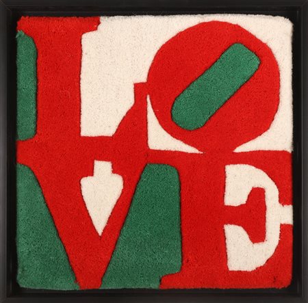 INDIANA ROBERT (n. 1928) Love. Tappeto. Cm 38,00 x 38,00. N.224. Edizione...