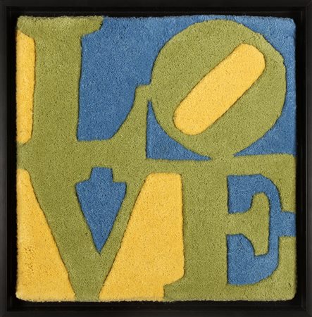 INDIANA ROBERT (n. 1928) Love. Tappeto. Cm 38,00 x 38,00. N.264. Edizione...