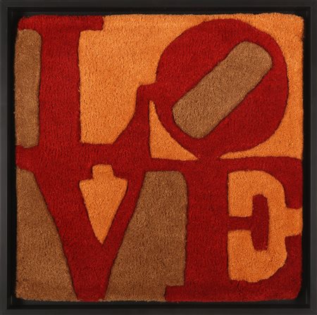 INDIANA ROBERT (n. 1928) Love. Tappeto. Cm 38,00 x 38,00. N.260. Edizione...