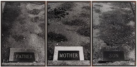 SOPHIE CALLE 1953 Father Mother Son (The Graves, #43), 1991 3 fotografie in...