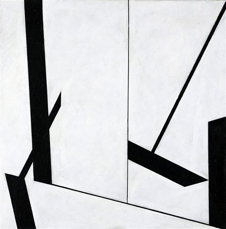 GIANFRANCO PARDI 1933 - 2012 Diagonale, 1982 Olio su tela, cm. 75,5 x 75...