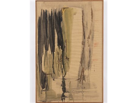 Renzo Schirolli (1935–2000), Acquarello su carta,Senza titolo 75x50 cm