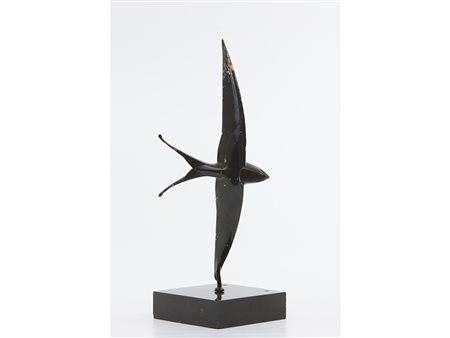 Andre Vincent Becquerel (1893-1983), Bronzo,Rondine 34,5 cm