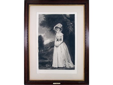 George Romney (1734–1802), Stampa,Mrs. Lee Aoton 69x45,5 cm