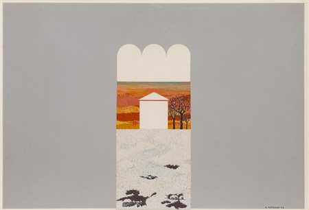 ELIO TORRIERO TORRIERI (1945)Inverno, 1972Olio su telacm 51x73Firma e...