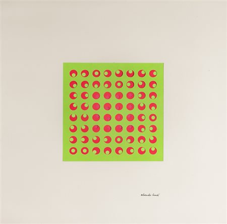 EDOARDO LANDI (1937) Struttura visuale, fine anni '70 Cartoncini colorati,...