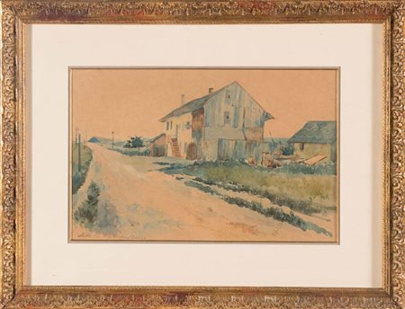 Raffaele De Grada (Milano 1885 – 1957), “Paesaggio Svizzero”, 1905....