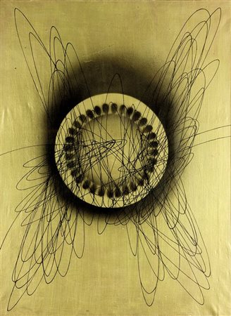 CRIPPA ROBERTO Monza 1921 - 1972 Bresso (MI) "Spirale" 1951 80x60 olio su...